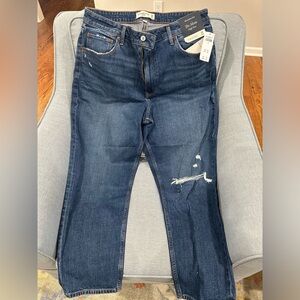 Abercrombie & Fitch - Curve Love, The Mom, high-rise Jean. Size 32/14. NWT!